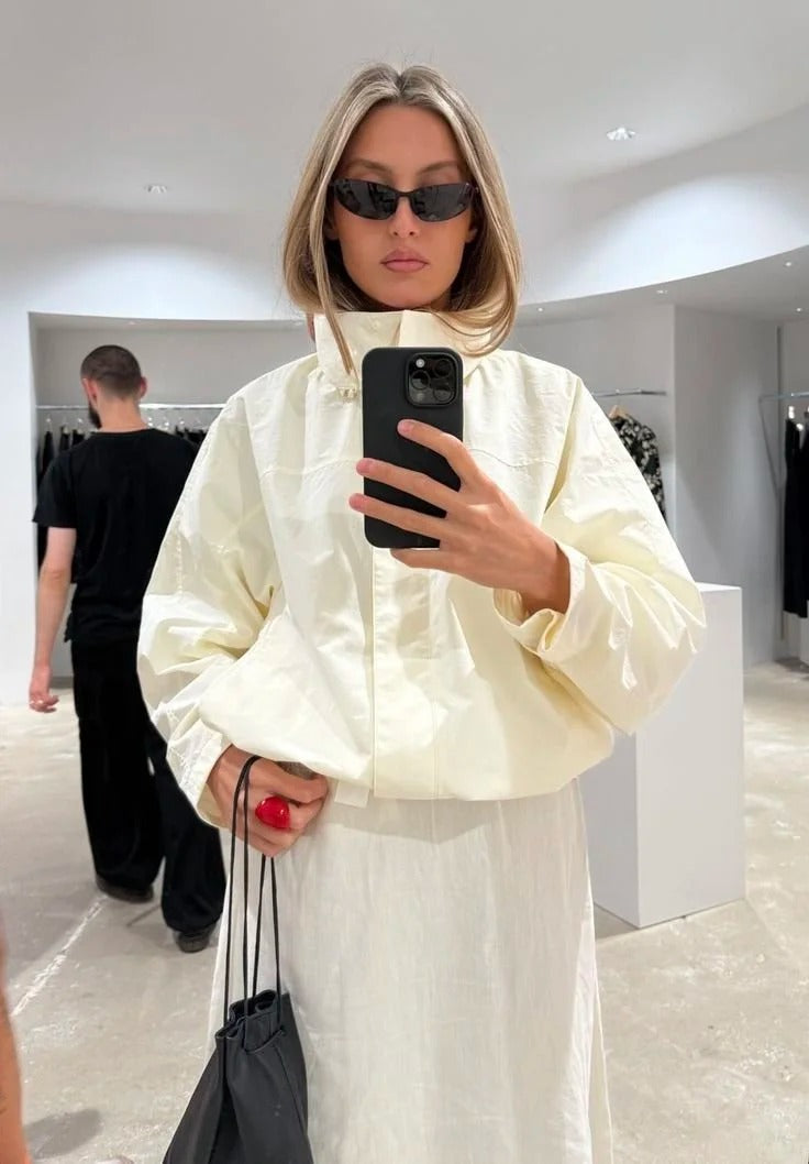 Erica trikotová větrovka s límcem na stoje
