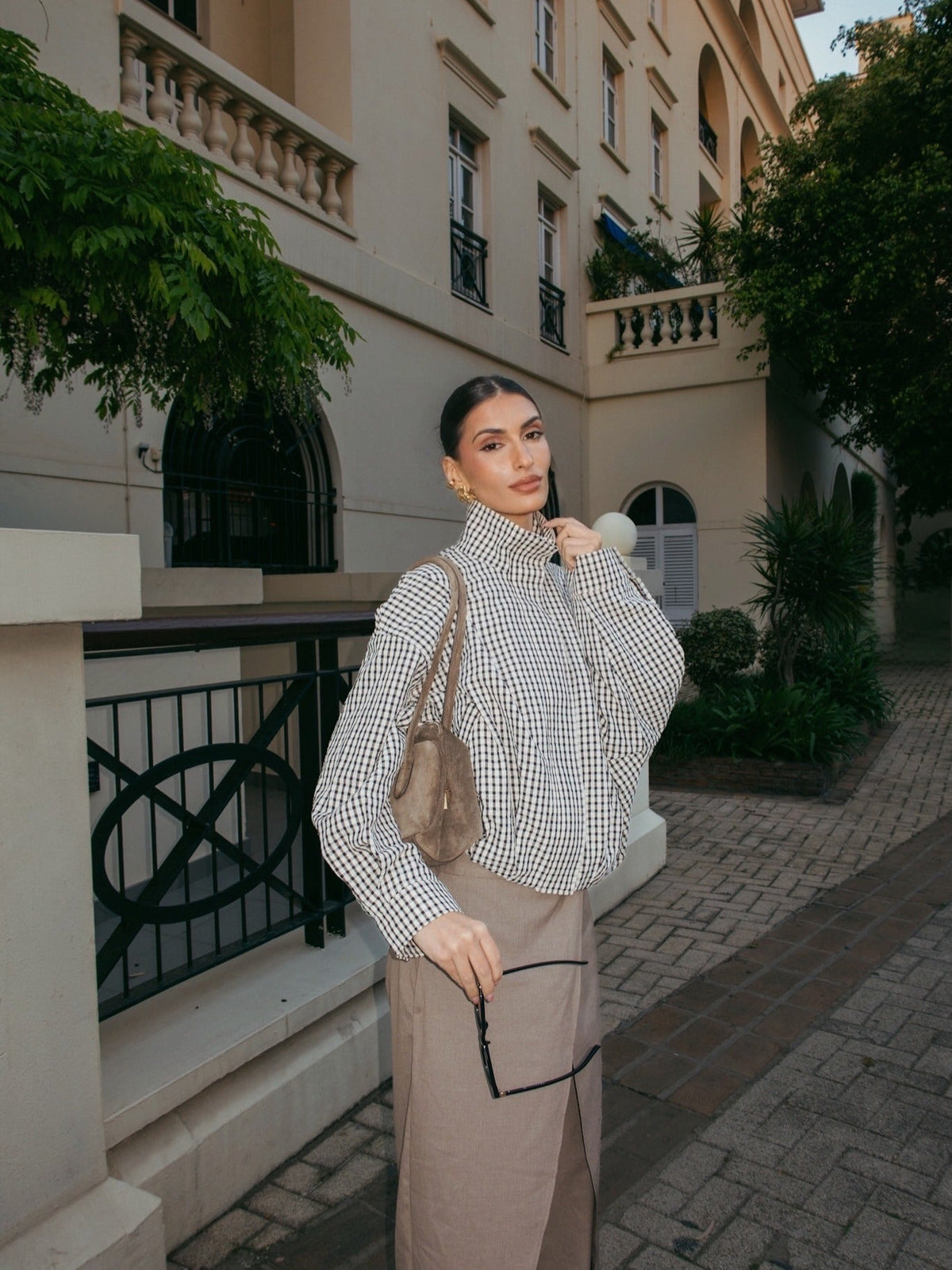 Rebecca vintage károvaný blejzr