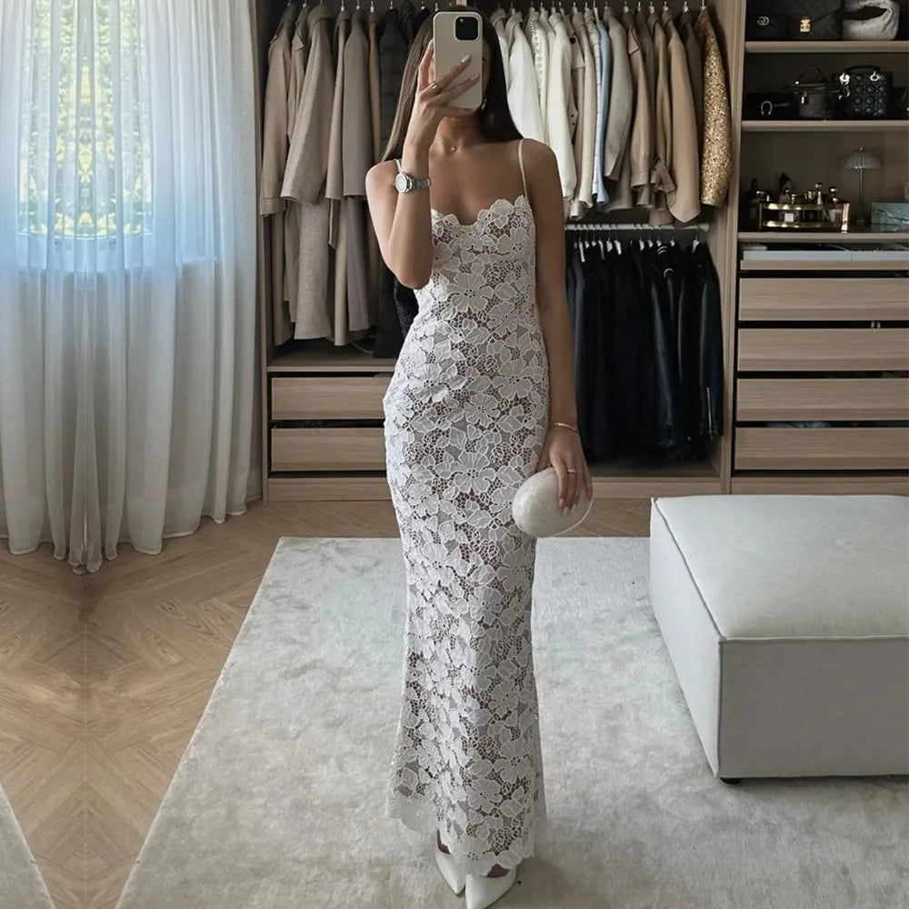 Joanna krajkové šaty na ramínka