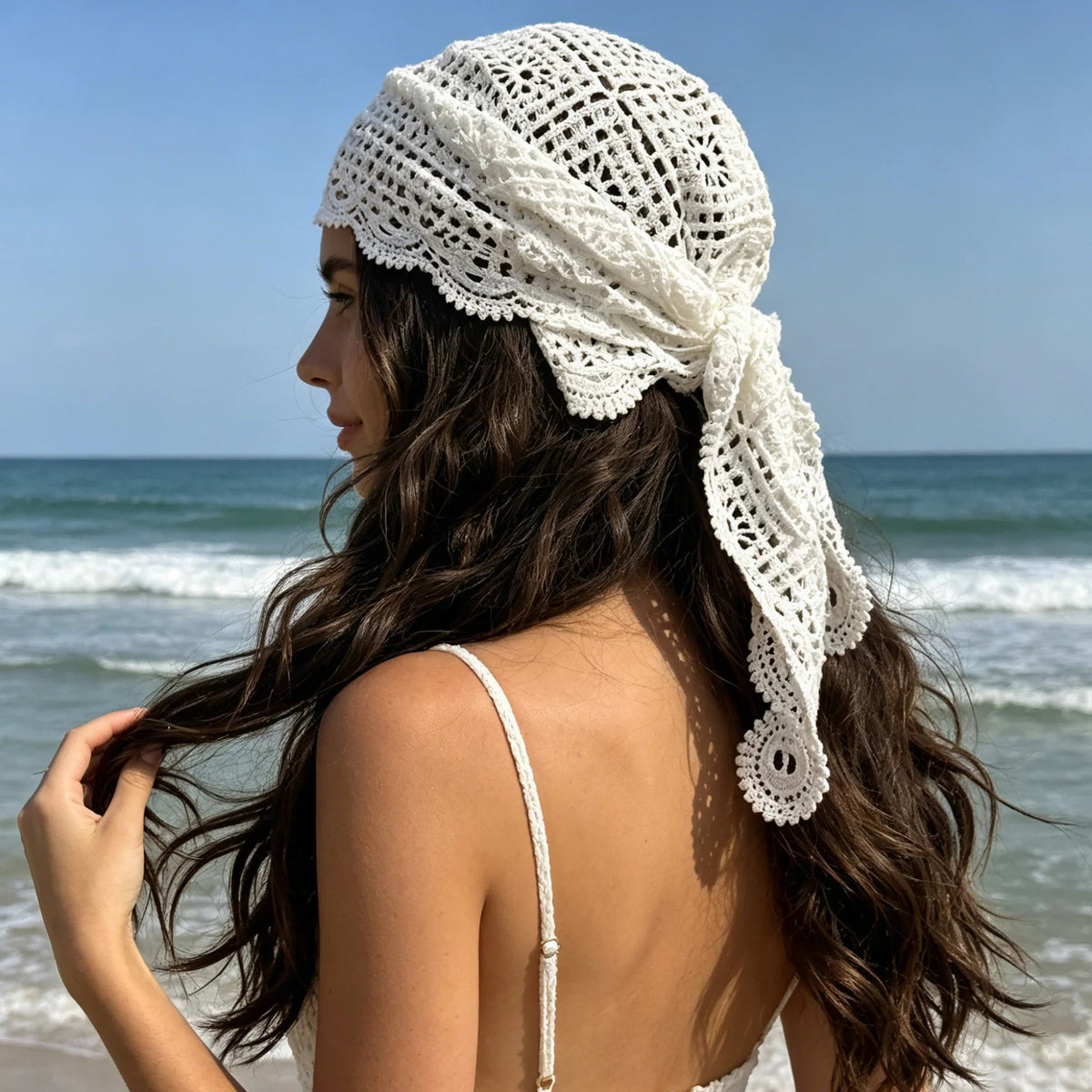 Boho trojúhelníkový šátek Celeste
