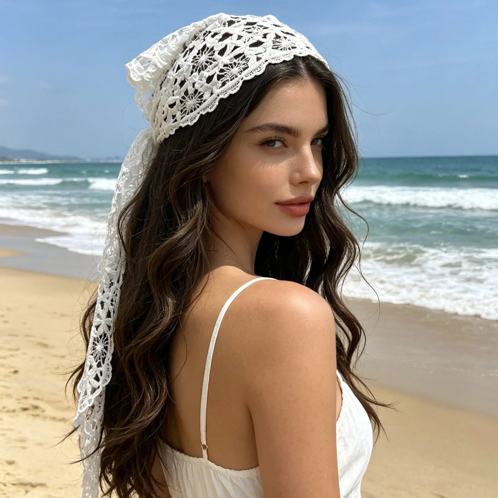 Boho trojúhelníkový šátek Celeste