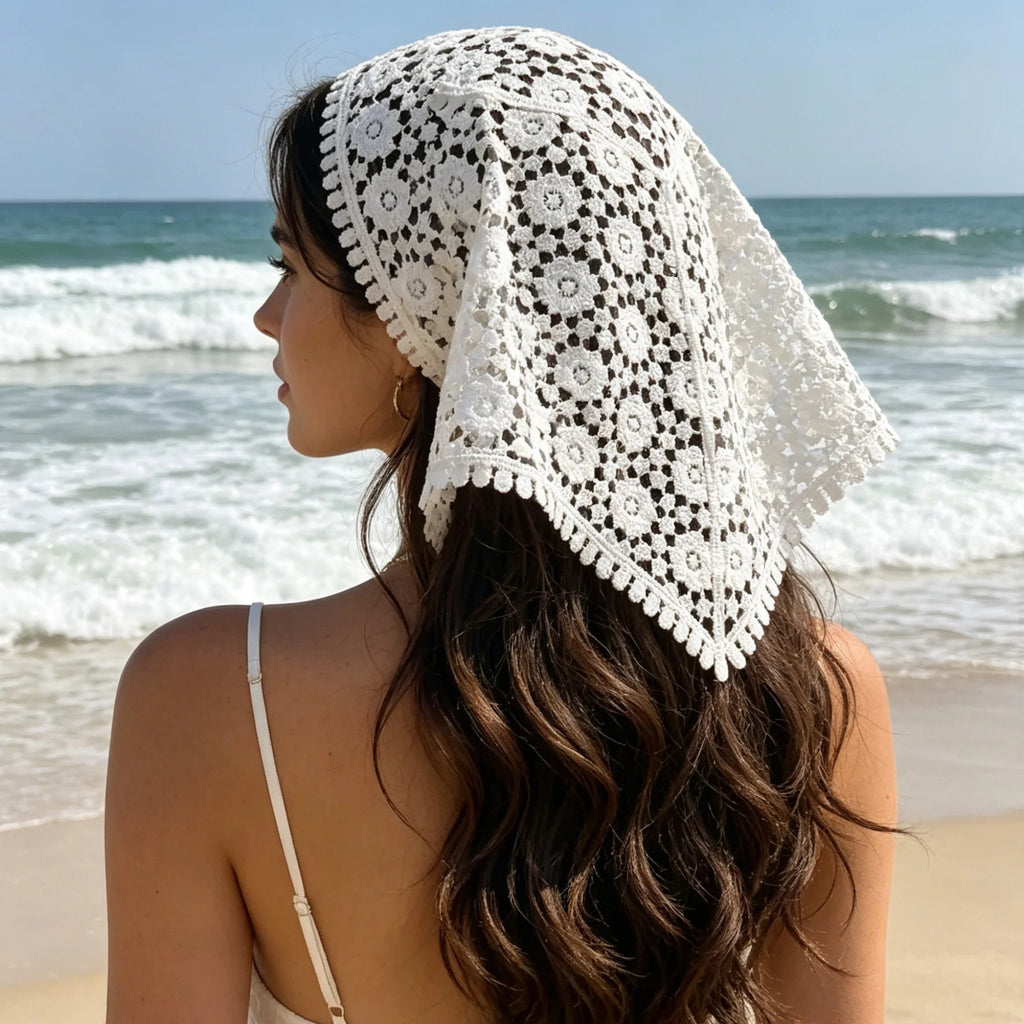 Boho trojúhelníkový šátek Celeste