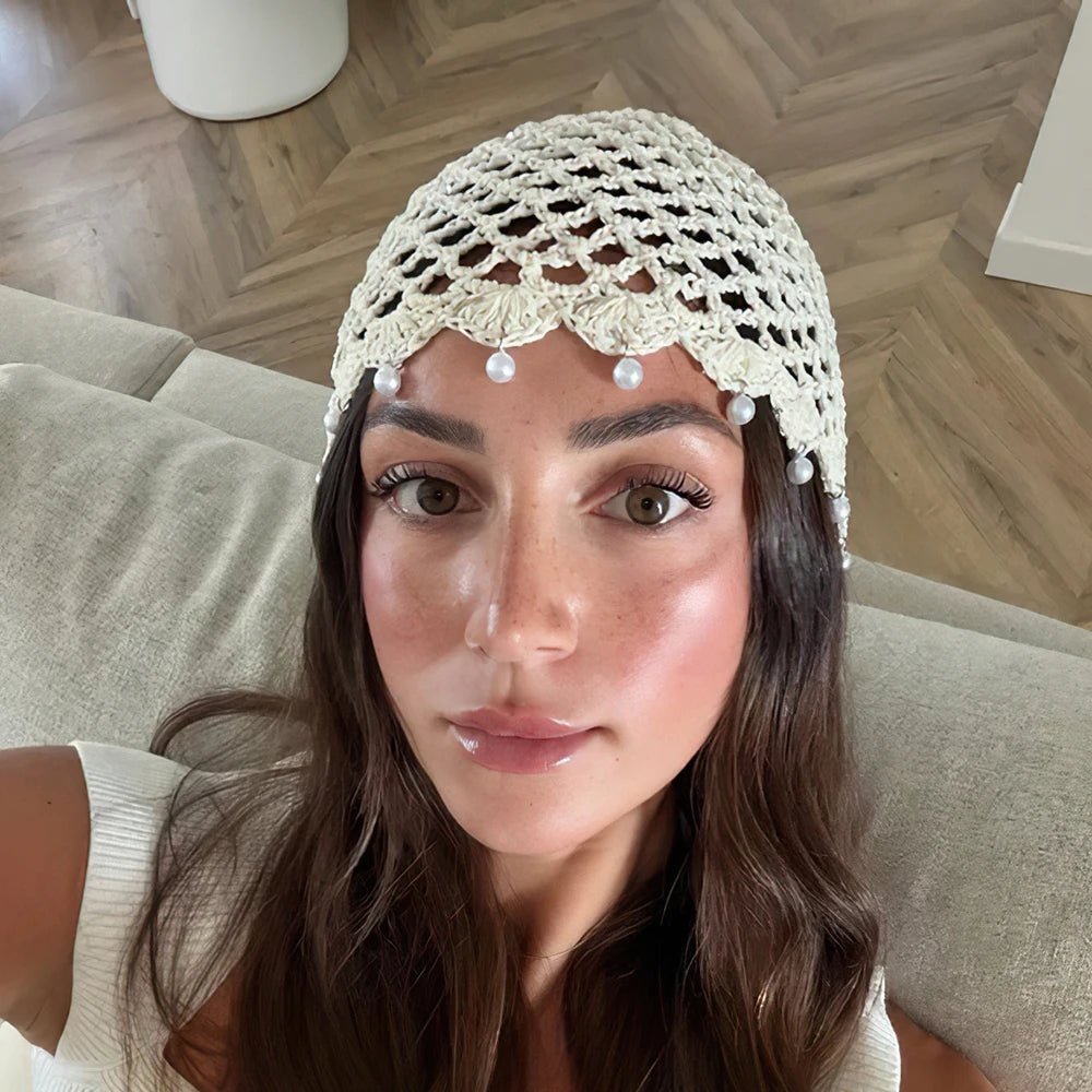 Sophia háčkovaná průduchová čepice