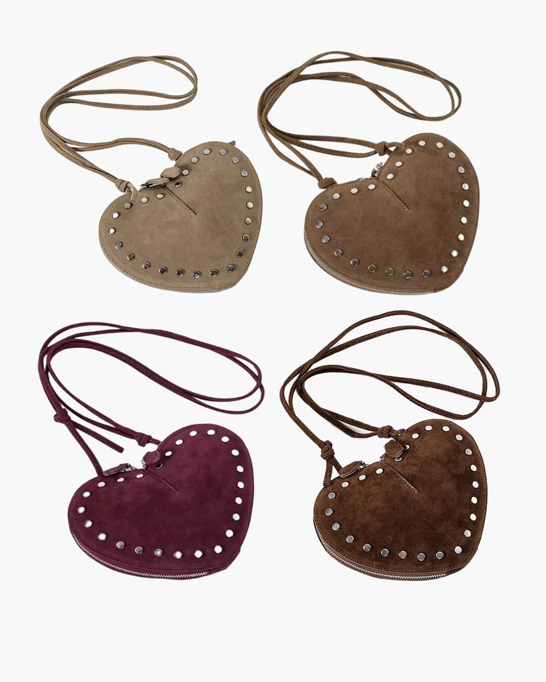 Jane vintage crossbody taška z umělého semiše