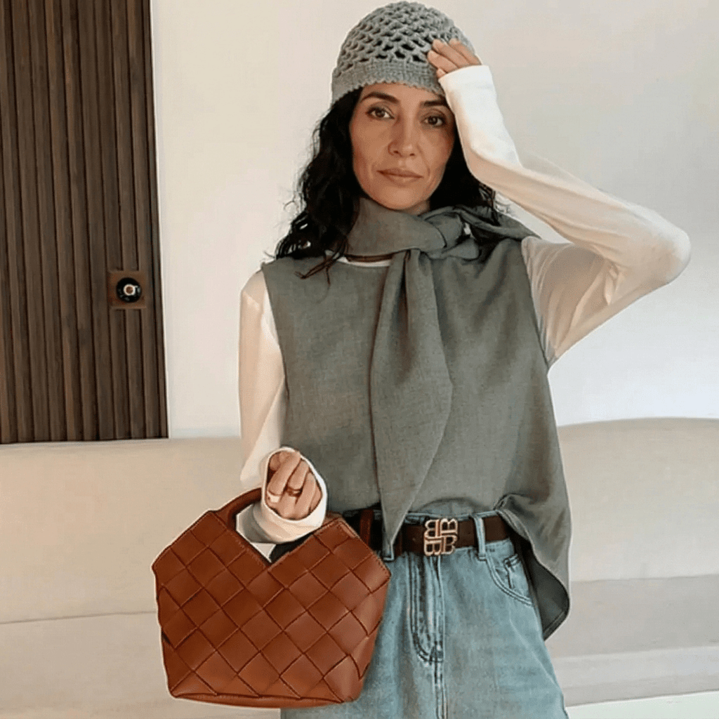 Lucy pletená taška tote