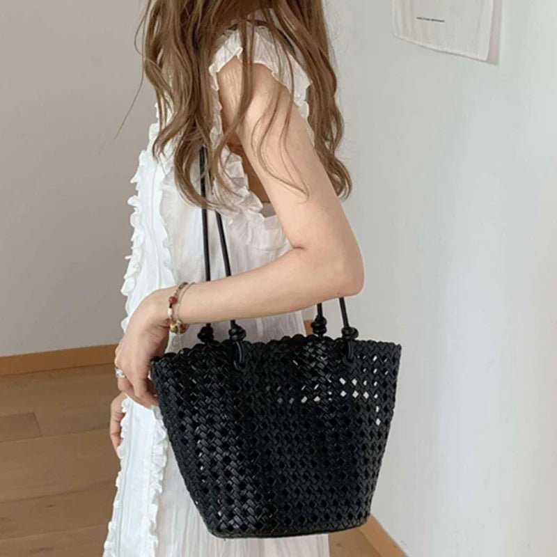 Matilde pletená bucket taška