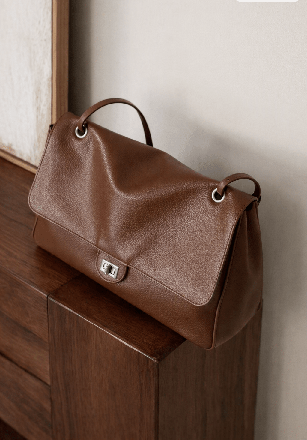 Miriam crossbody kožená shopper taška
