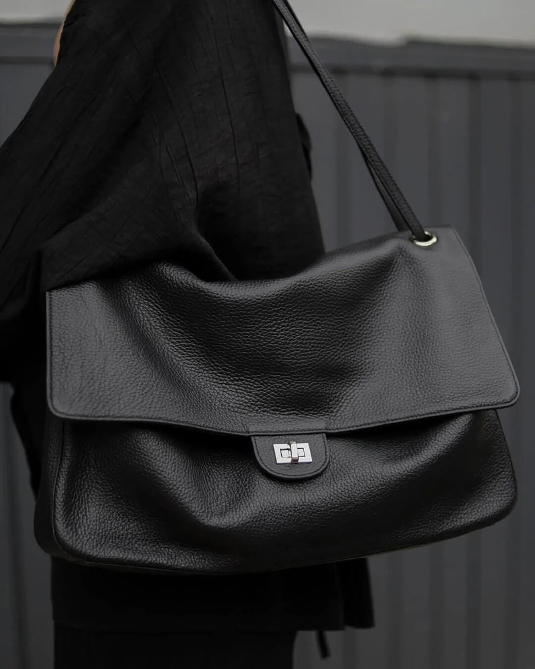 Miriam crossbody kožená shopper taška