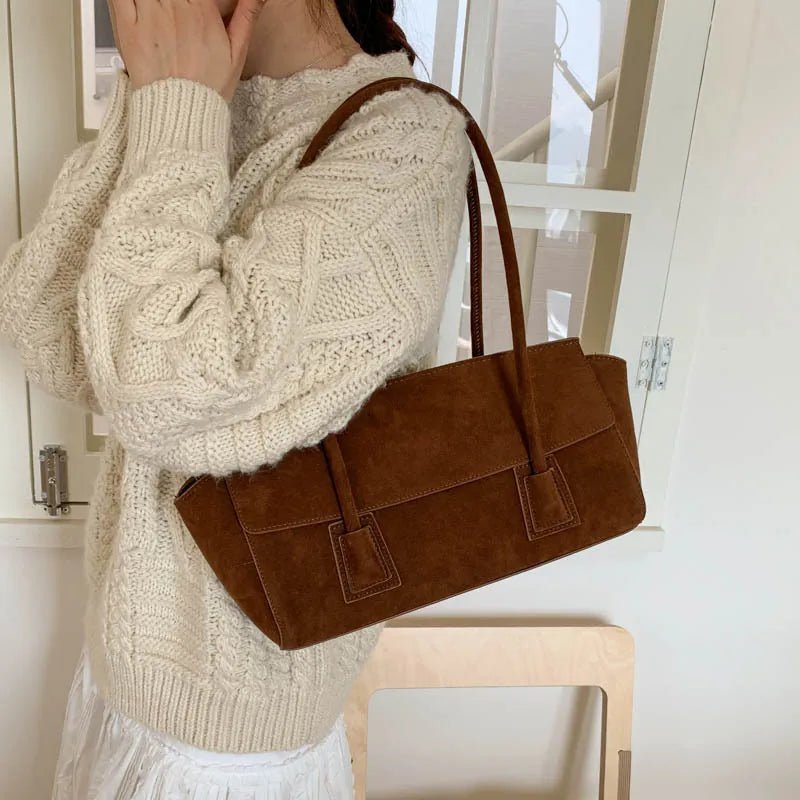 Nicole vintage semišová crossbody kabelka