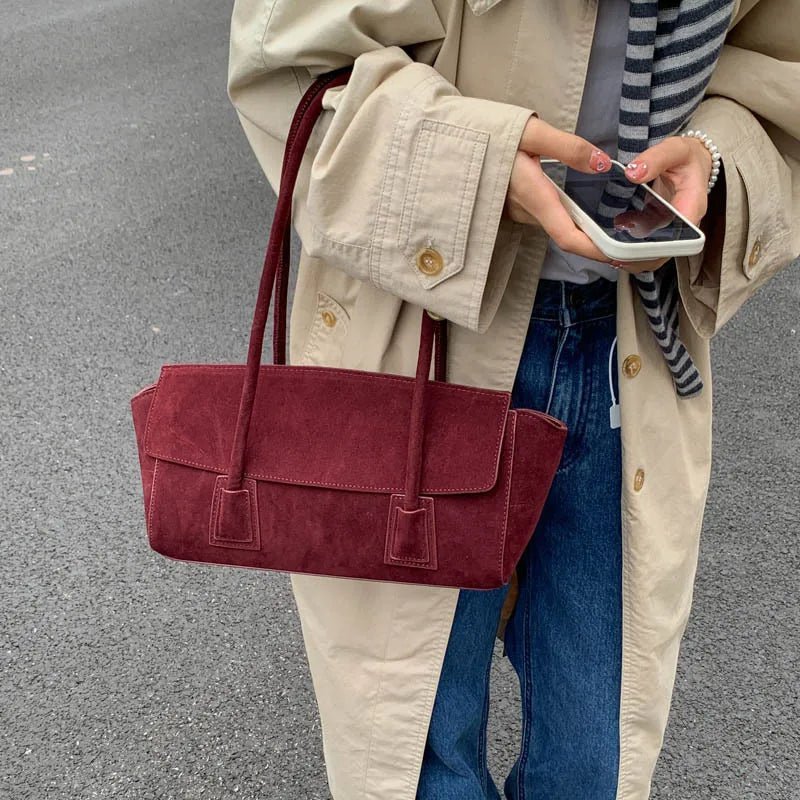 Nicole vintage semišová crossbody kabelka