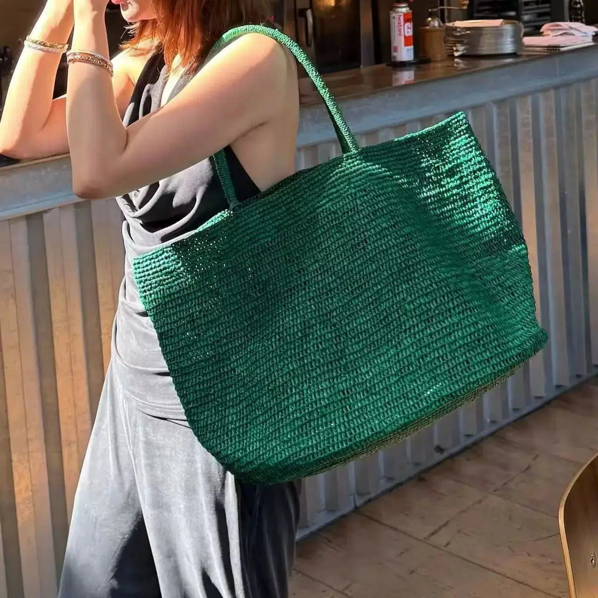 Sophia ručně tkaná ratanová taška