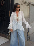 Emily krajkový cardigan top
