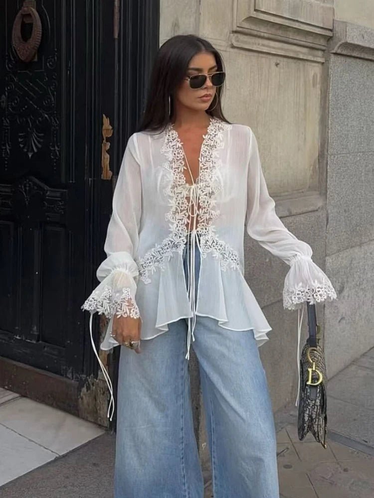 Emily krajkový cardigan top