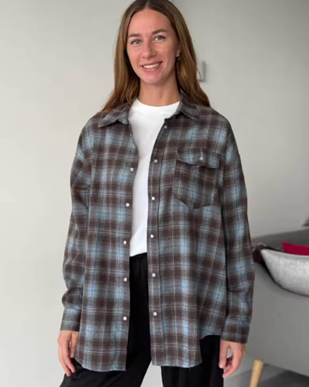 Melissa oversized kostkovaná košile