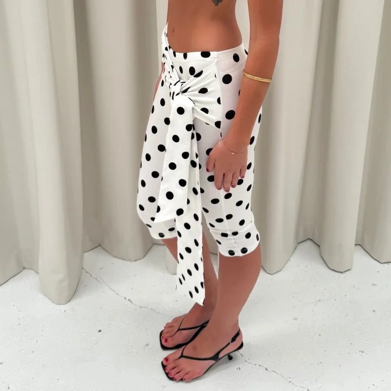 Amalia capri kalhoty s puntíky