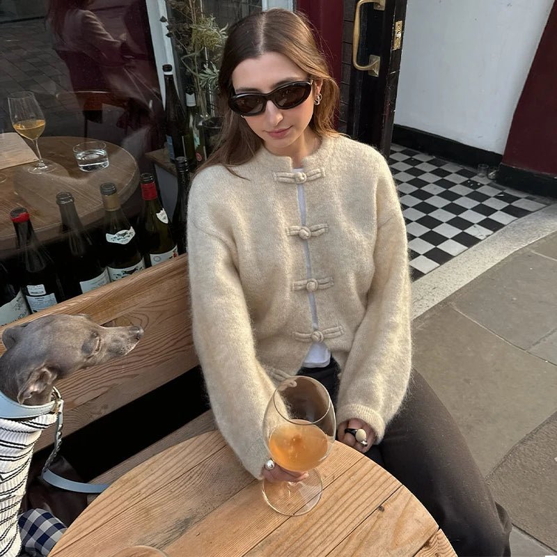 Lucy pletený cardigan šedý