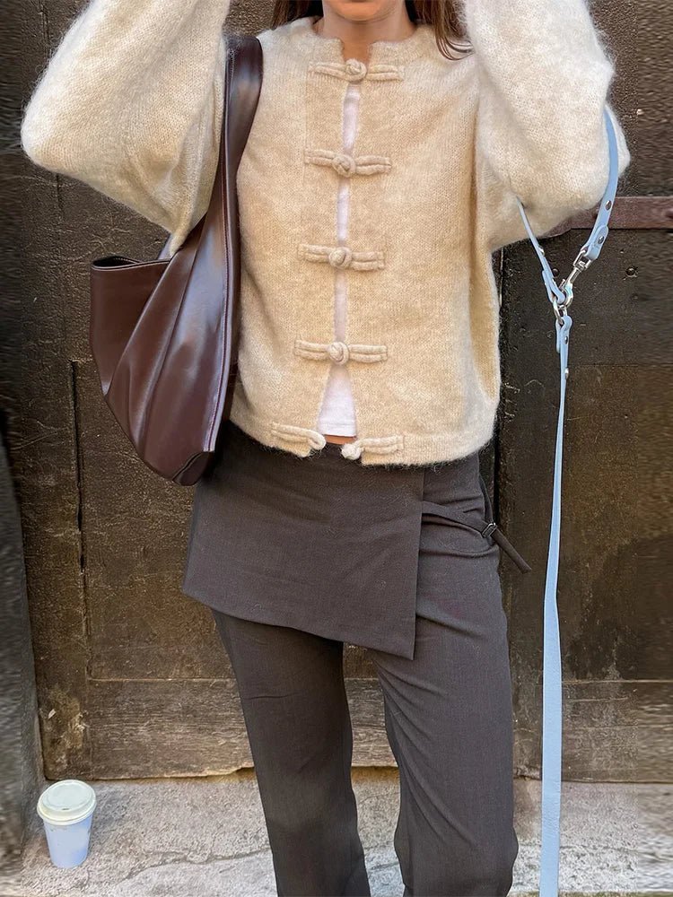 Lucy pletený cardigan šedý