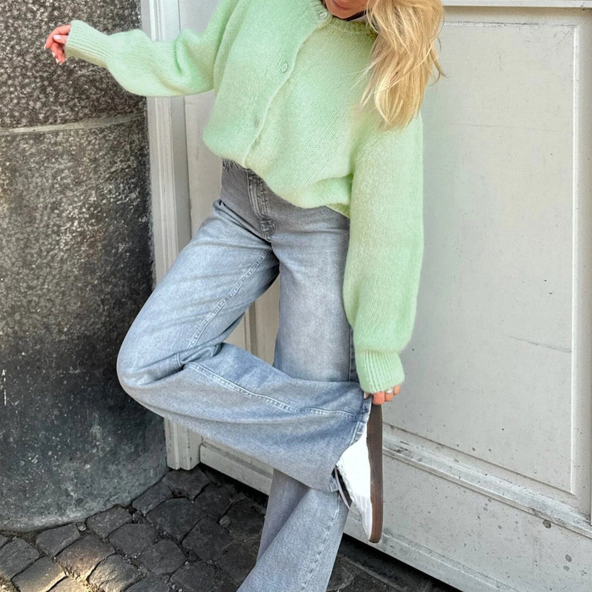 Přehnaně velký huňatý cardigan Rachel