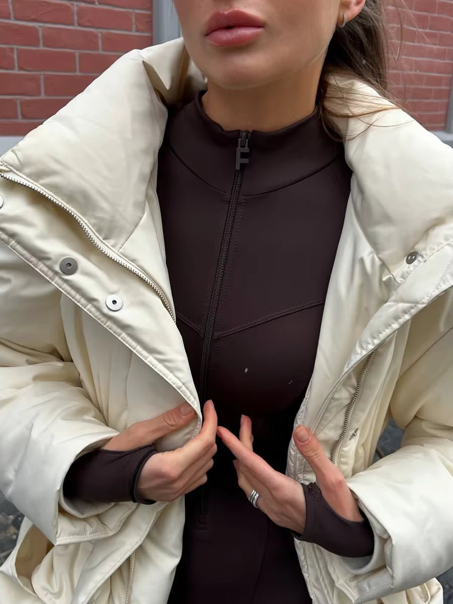 Prošívaný kabát Emily s stojáčkem