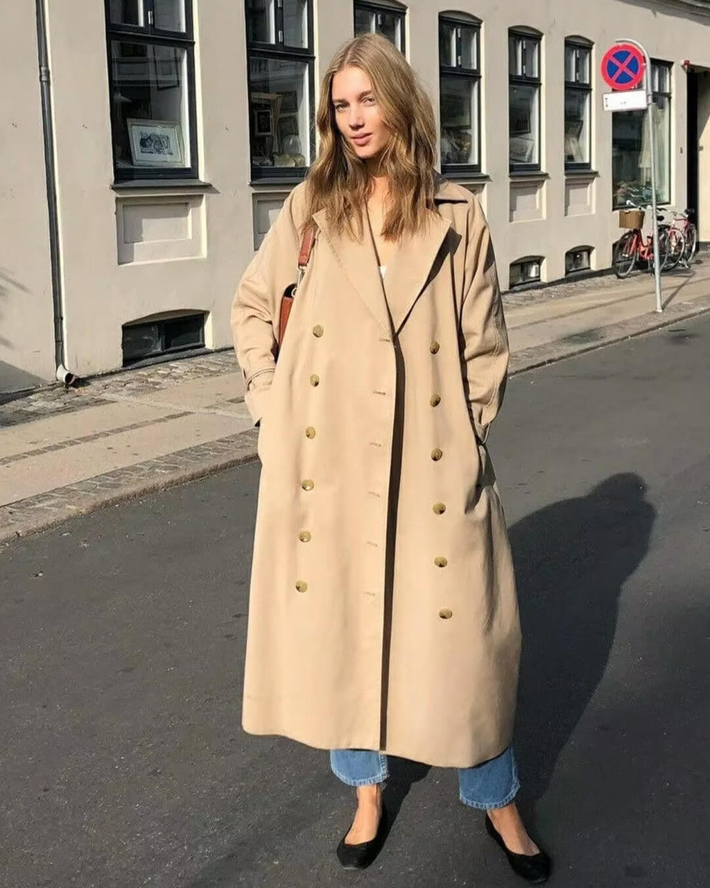 Klasický dvouřadý trenčkot Melissa