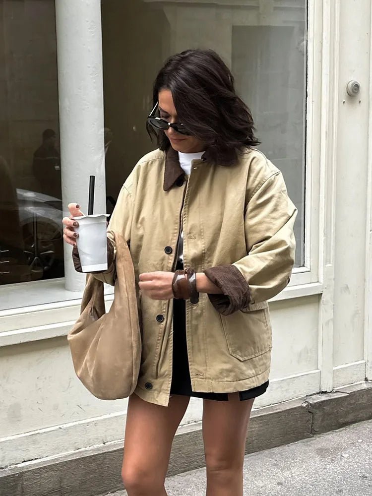 Sara vintage plátěná utility bunda