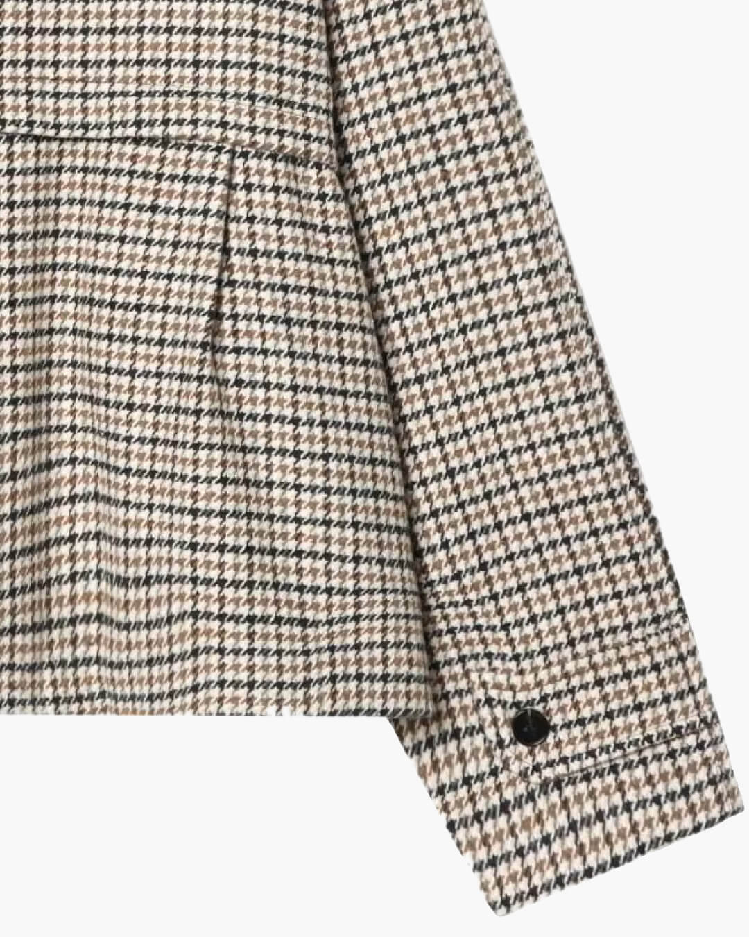 Amelia krátká bunda s vysokým límcem a vzorem pepito