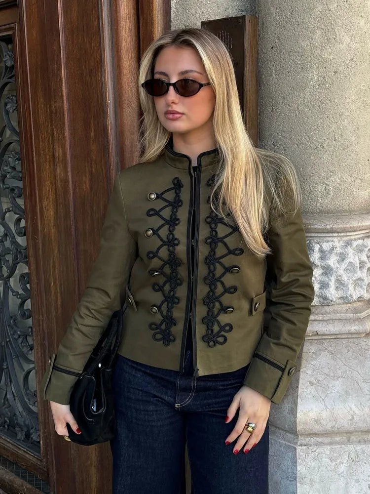 Becky Napoleon bunda s přezkou a uzlem z lana