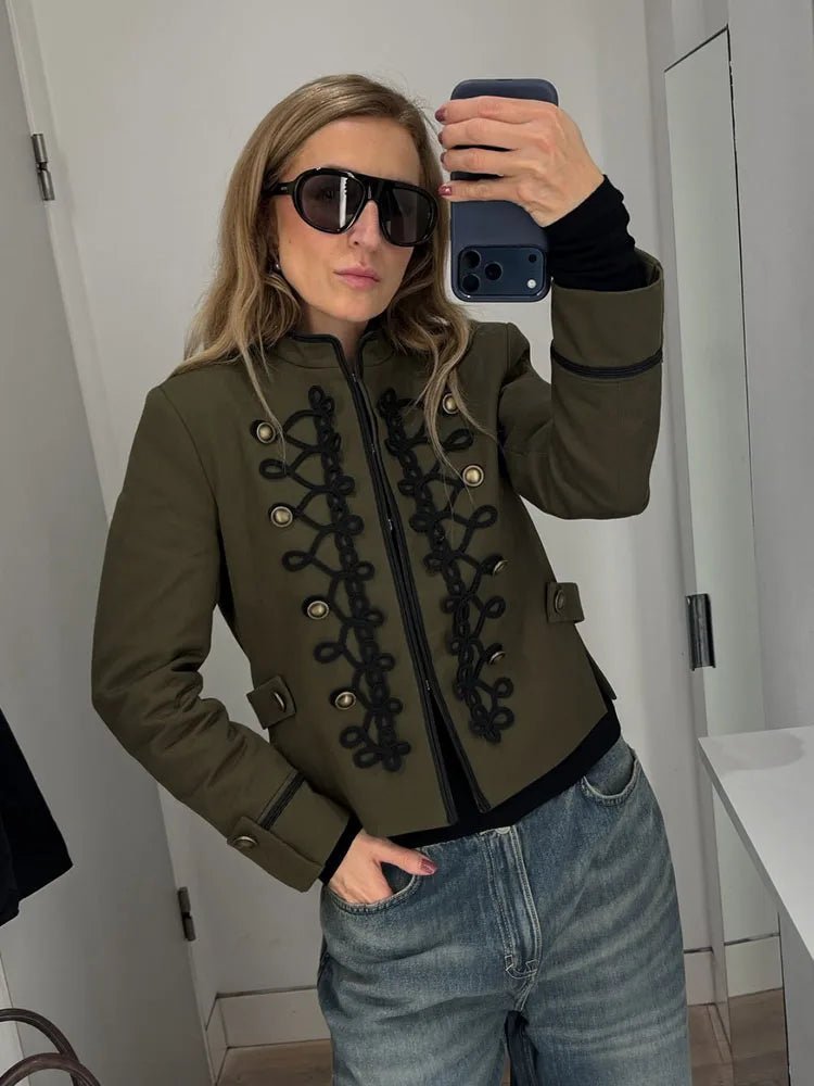 Becky Napoleon bunda s přezkou a uzlem z lana