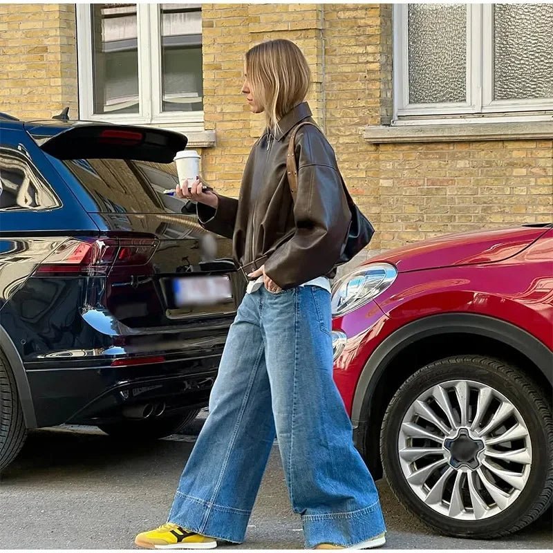 Carine kožená motorkářská bunda