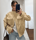 Elyssa semišová bomber bunda