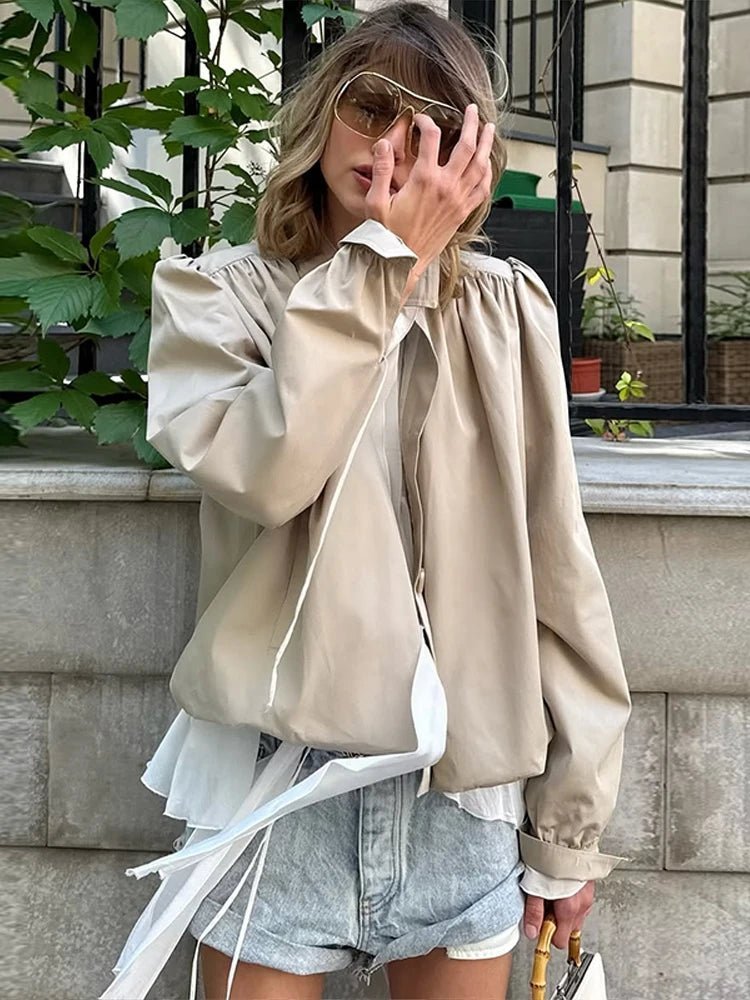Jenna volná plisovaná bunda