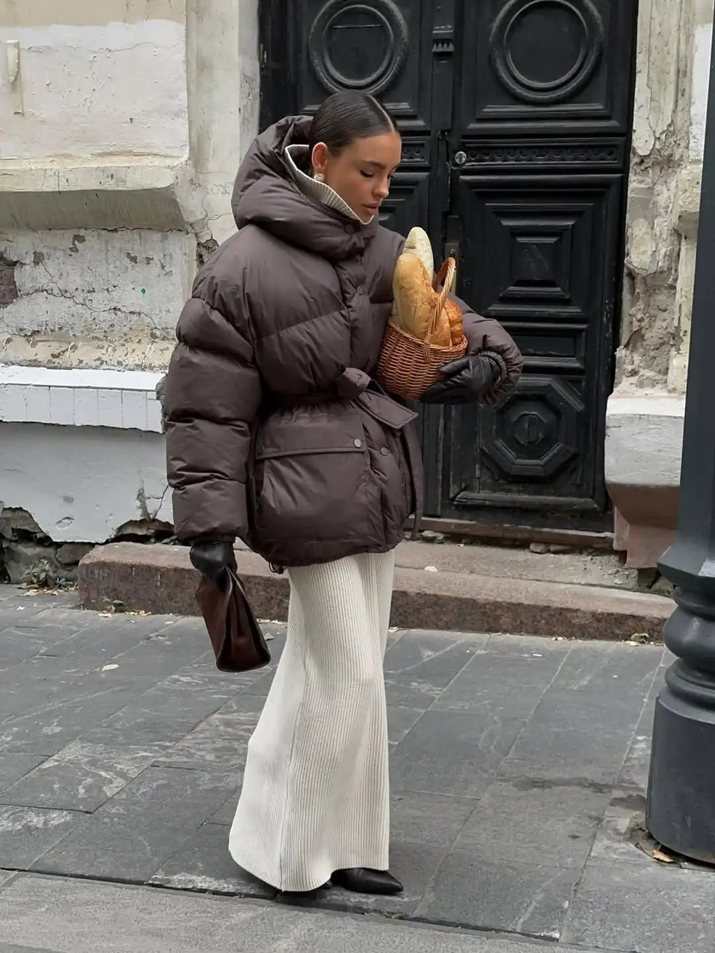 Lorna šněrovací kabát s kapucí