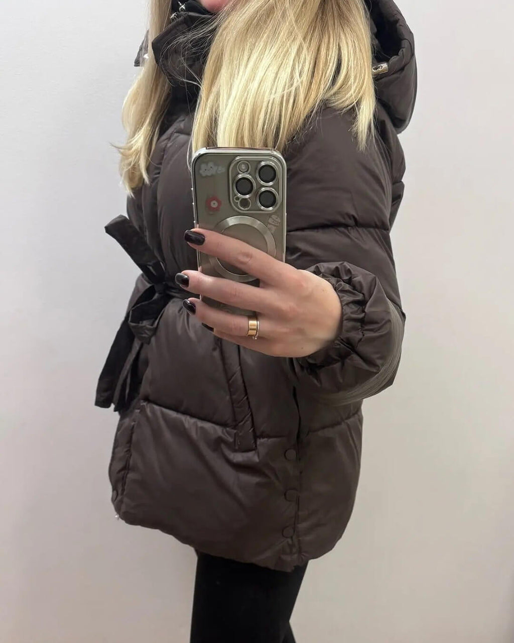 Lorna šněrovací kabát s kapucí