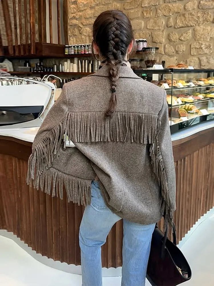 Marcelle sako s třásněmi