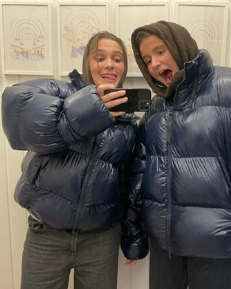Olivia lesklá péřová bunda