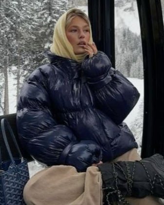 Olivia lesklá péřová bunda