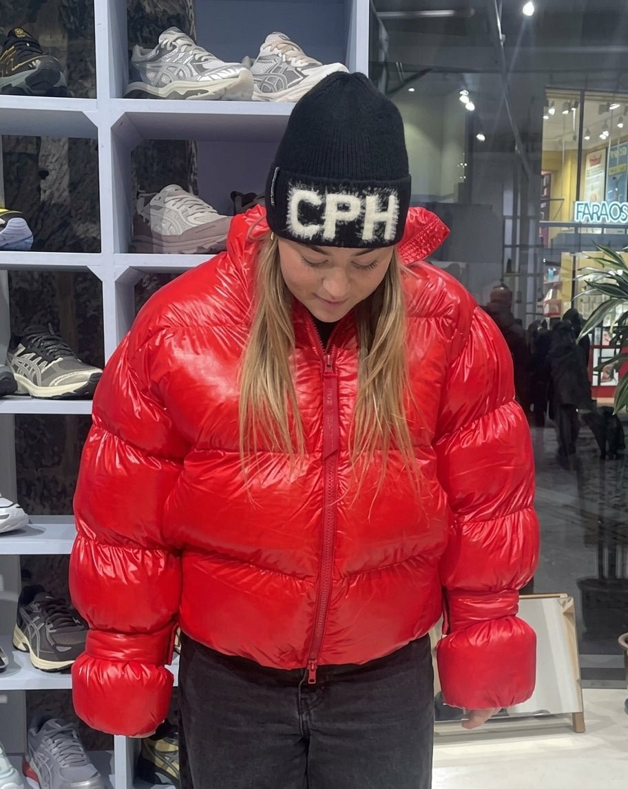 Olivia lesklá péřová bunda