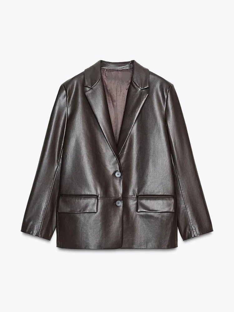 Ryza veganský kožený blazer