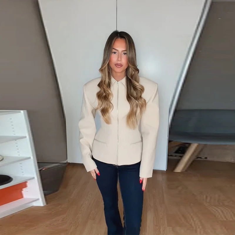 Sabine přiléhavá bunda na zip