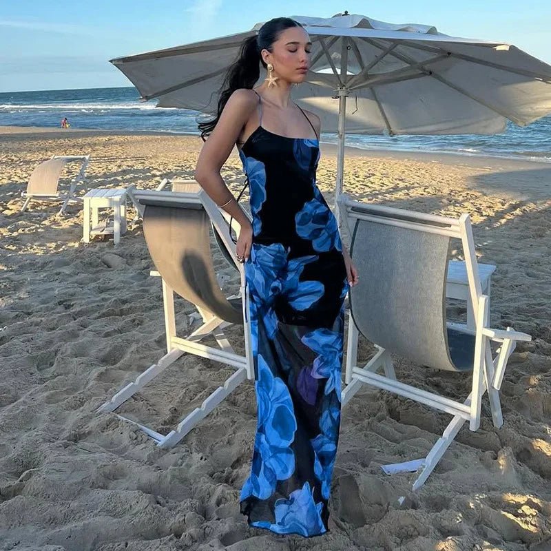Aileena maxi šaty s tie dye a krajkou