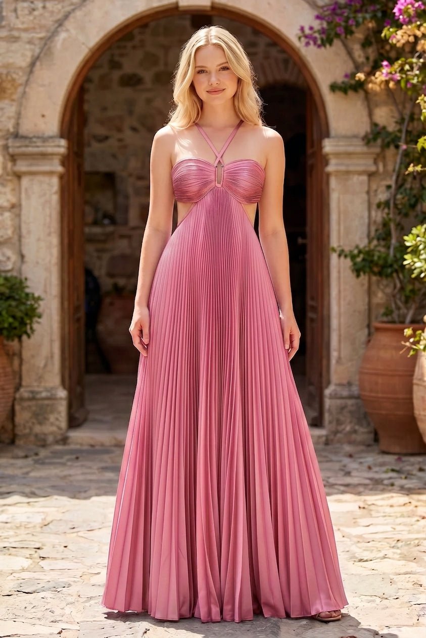 Aisen zvlněné šifónové maxi šaty