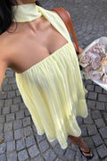 Aliya nařasené bandeau mini šaty