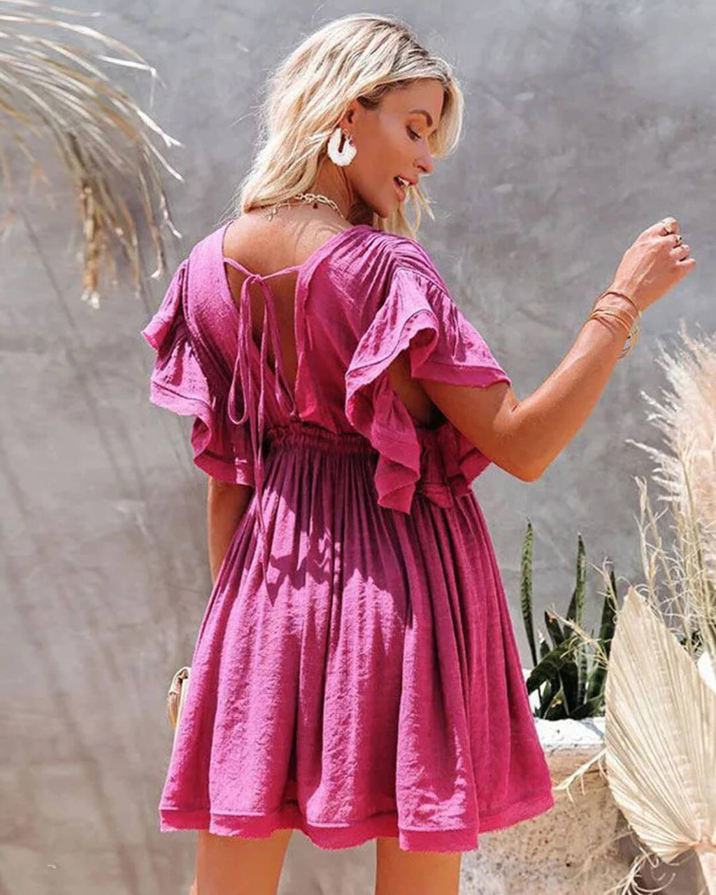 Anabelle babydoll boho mini šaty