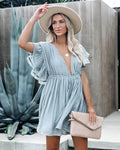 Anabelle babydoll boho mini šaty