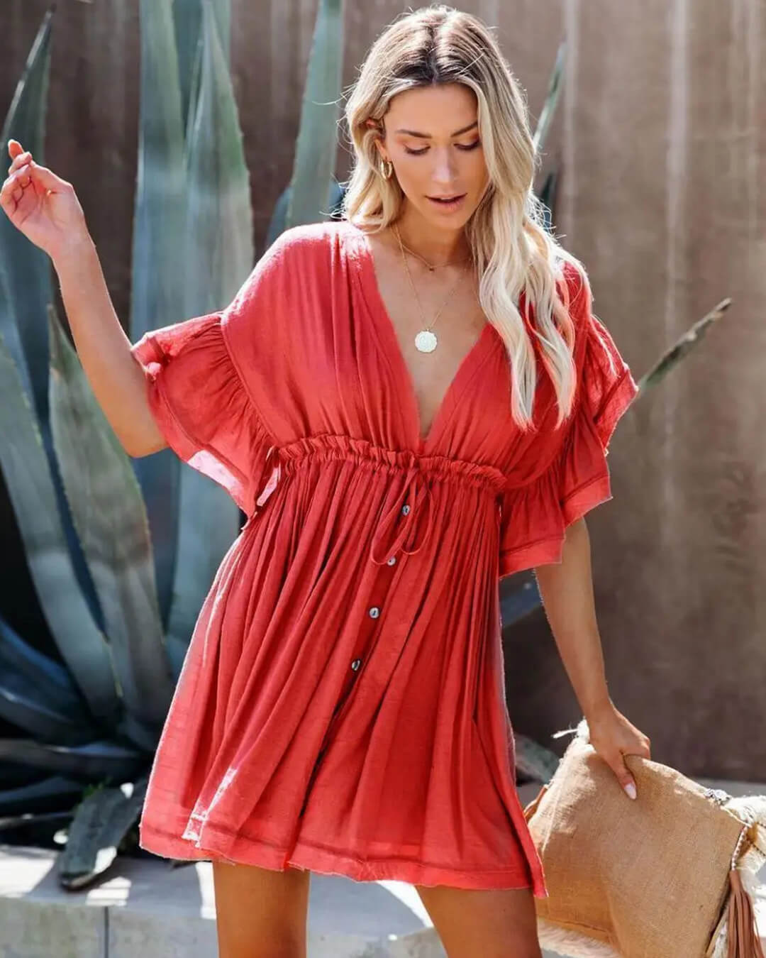 Anabelle babydoll boho mini šaty