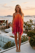 Ivy Ombré Halter Vícevrstvé Minidress