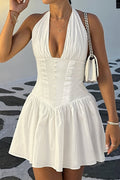 Kyra halter bodycon mini šaty