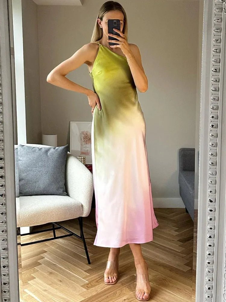 Helena asymetrické off-shoulder šaty