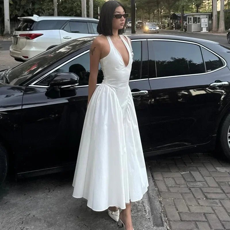 Šaty Julie s halter výstřihem