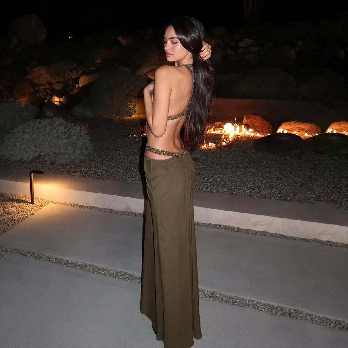 Mia Halter Maxi Šaty